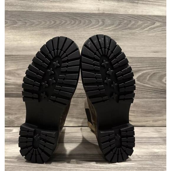 Lauren Ralph Lauren Corinne Leather Chelsea Boots Pull On Black Bronze Size 6B - Picture 9 of 16